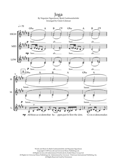 Joga (arr. Claire Coleman)