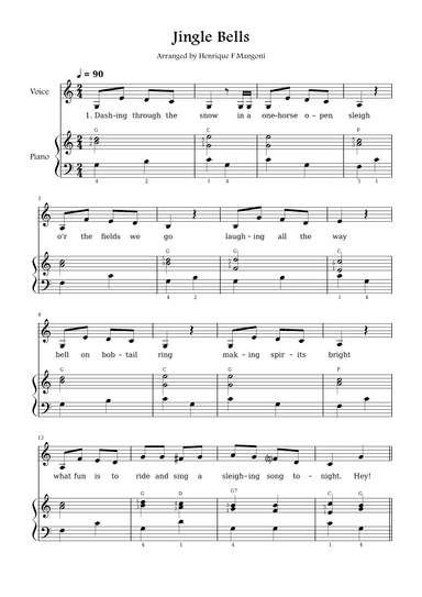 Jingle Bells (arr. Henrique F Mangoni)