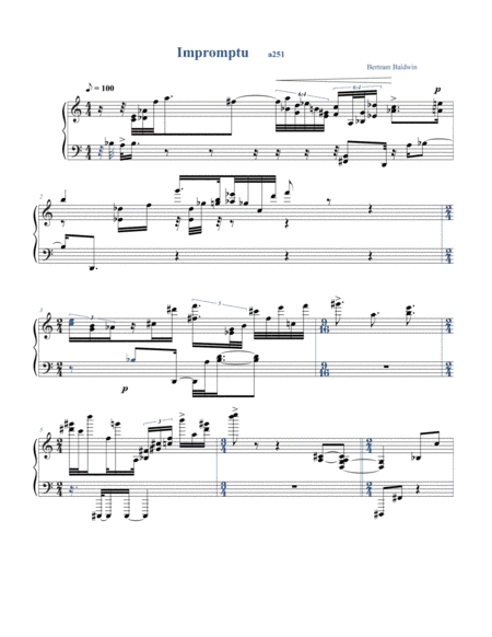 Impromptu for piano   a251b