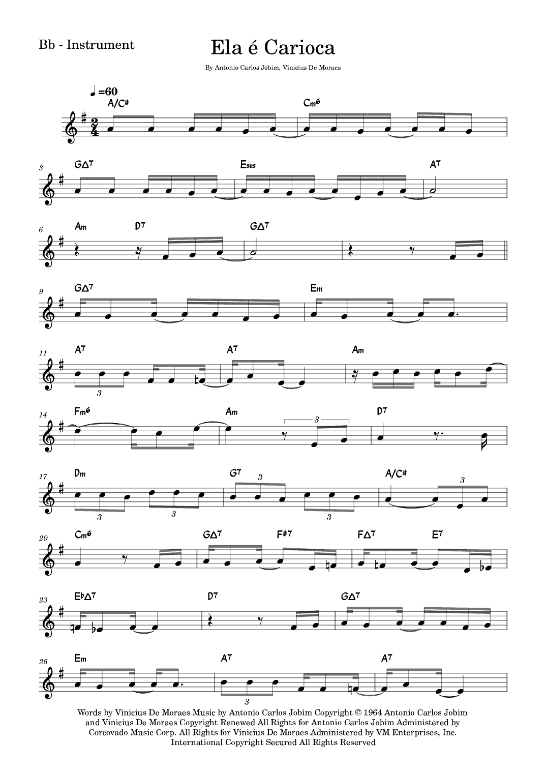 Ela 'e Carioca (arr. Fabio Eduardo de Oliveira)