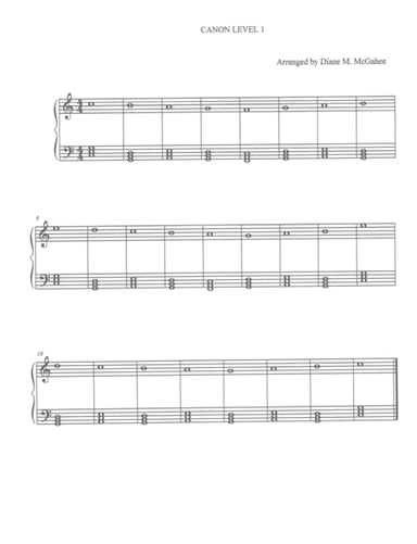 Canon In D (arr. Diane M. McGahee)