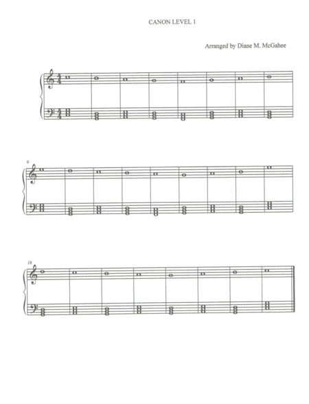 Canon In D (arr. Diane M. McGahee)