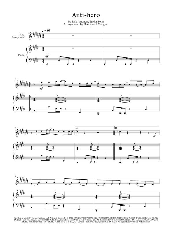 Anti-hero (arr. Henrique F Mangoni)