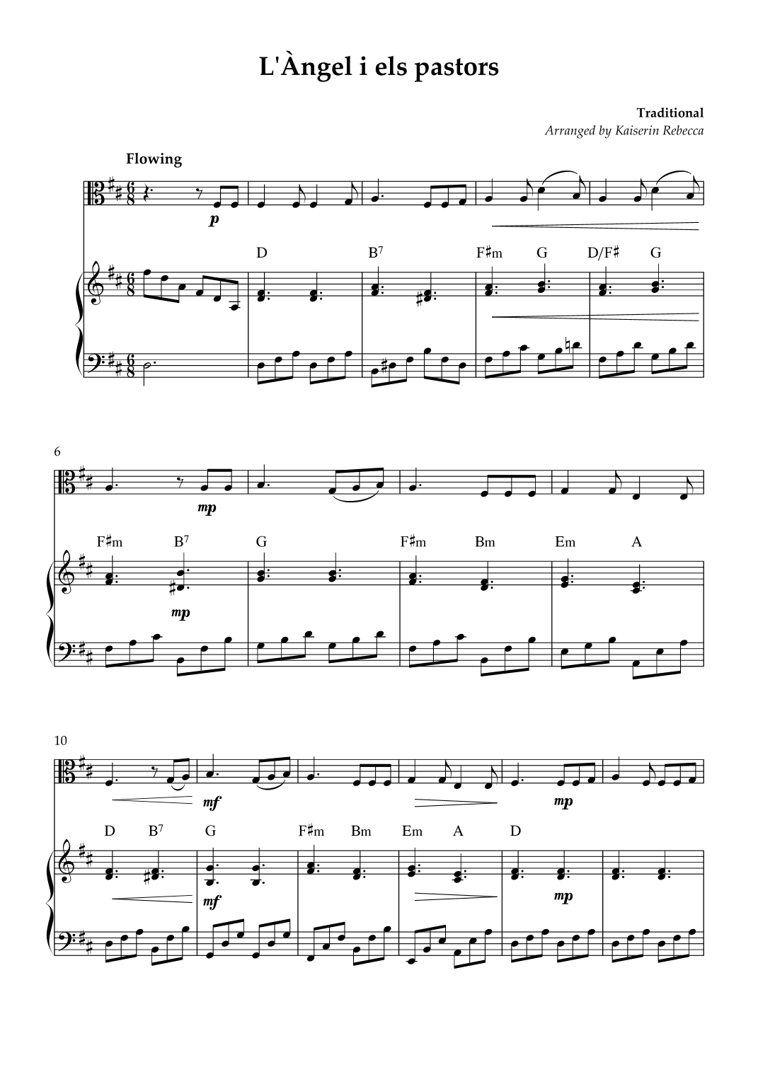 L'Àngel i els pastors (arr. Kaiserin Rebecca)