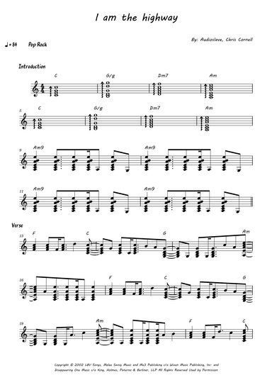 I Am The Highway (arr. Cleber Correia)