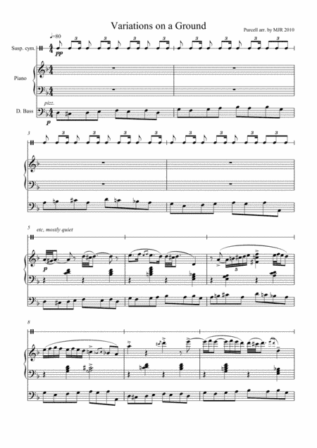 Variations on a Ground (arr. M J regan)