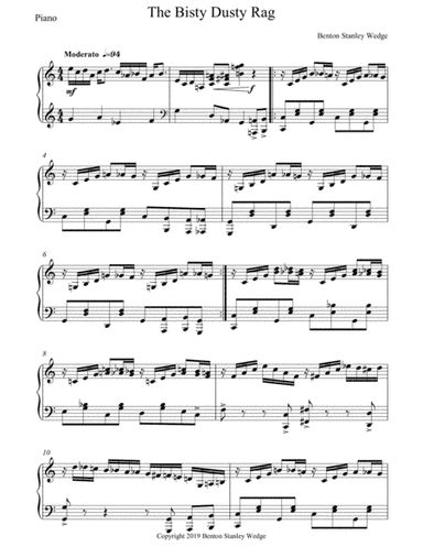 Bisty Dusty Rag for Solo Piano