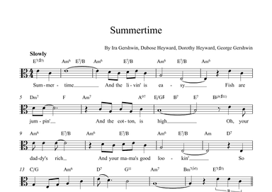 Summertime (arr. Alex Nunes Rodrigues)