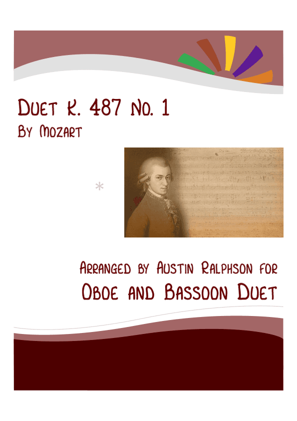 Mozart K. 487 No. 1 - oboe and bassoon duet (arr. Austin Ralphson)