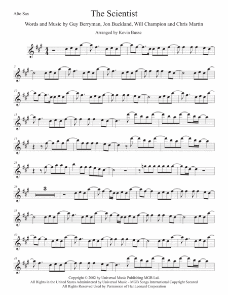 The Scientist (arr. Kevin Busse)