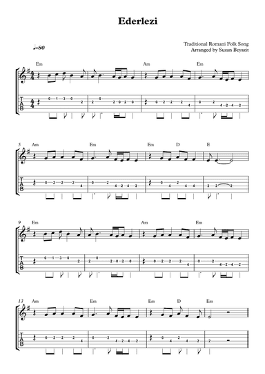 Ederlezi (arr. Suzan Beyazit)