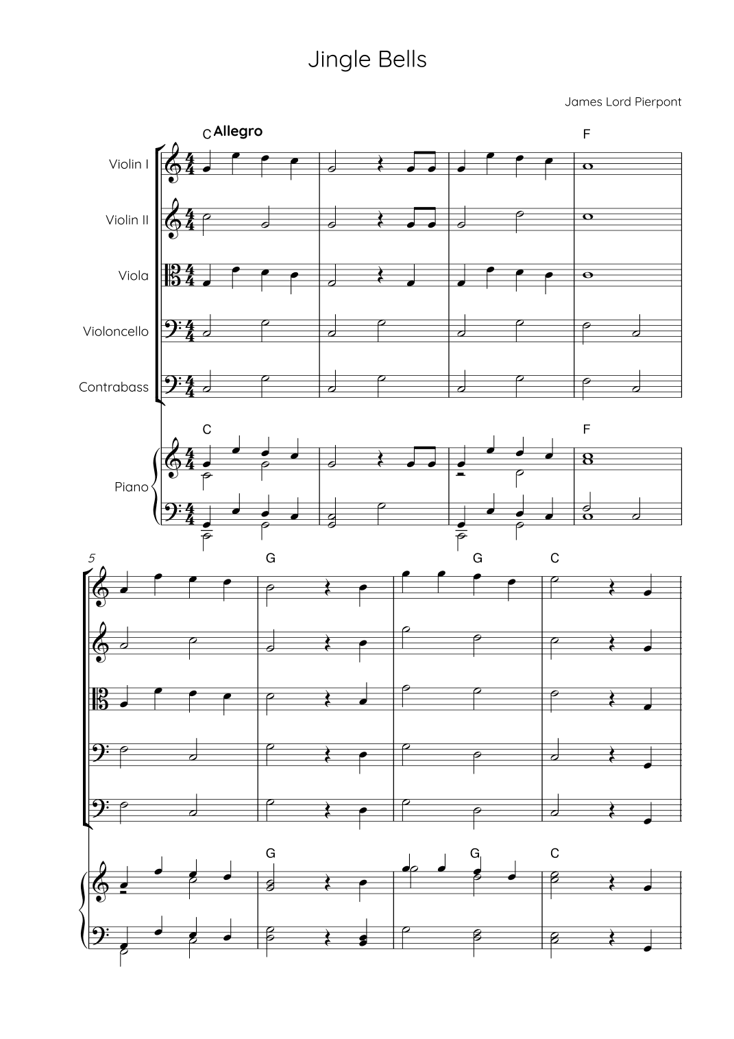 Jingle Bells (arr. Karen Gueiros)