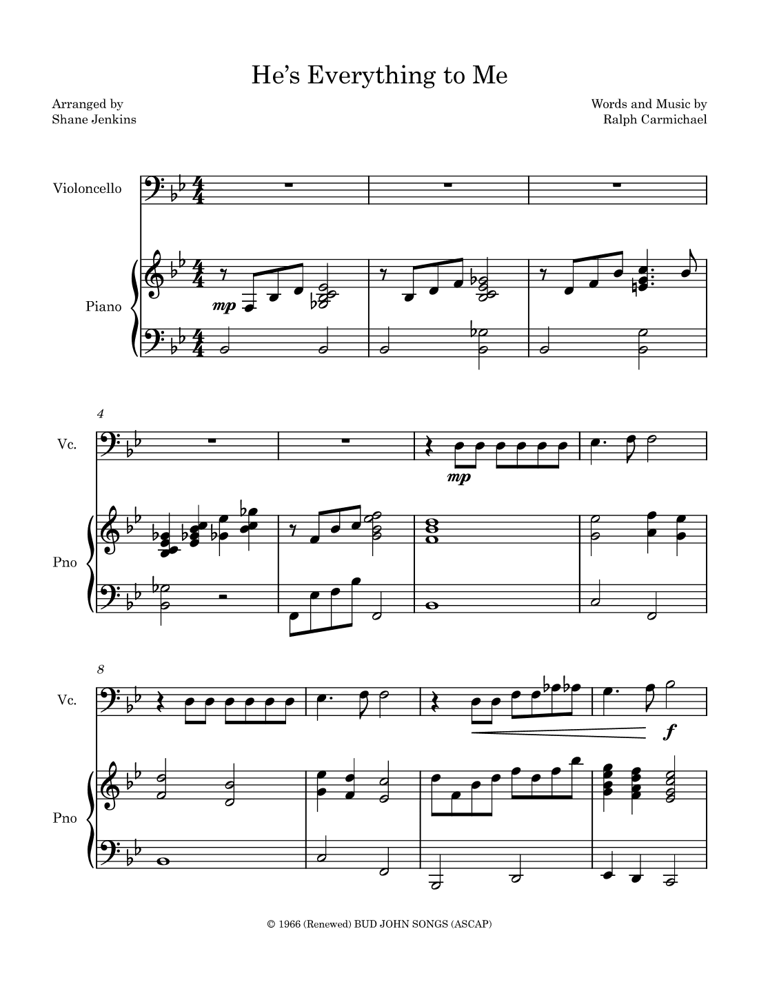 He's Everything To Me (arr. Shane Jenkins)