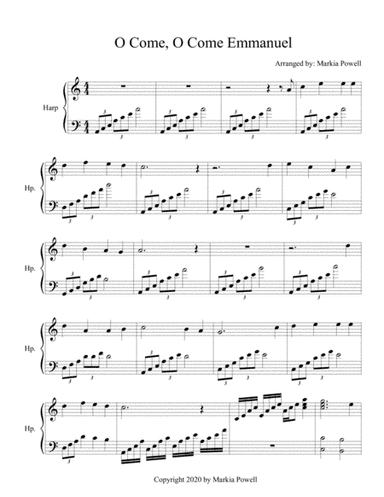 O Come, O Come Emmanuel (harp music) (arr. Markia Powell)