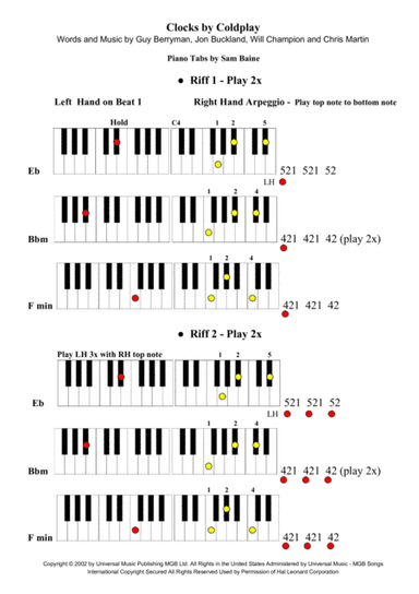 Clocks (arr. Sam Baine)