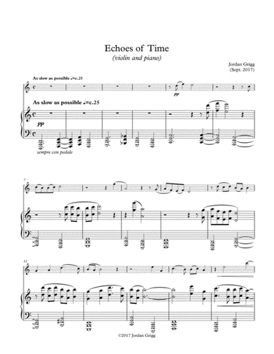 Echoes of Time (violin and piano)