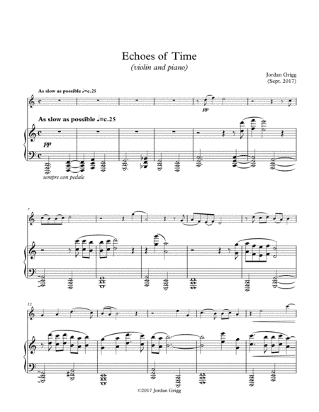 Echoes of Time (violin and piano)