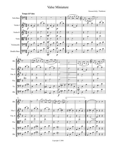 Valse Miniature (arr. Peter Tambroni)