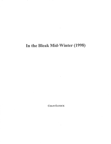In the Bleak Mid-Winter (1998)