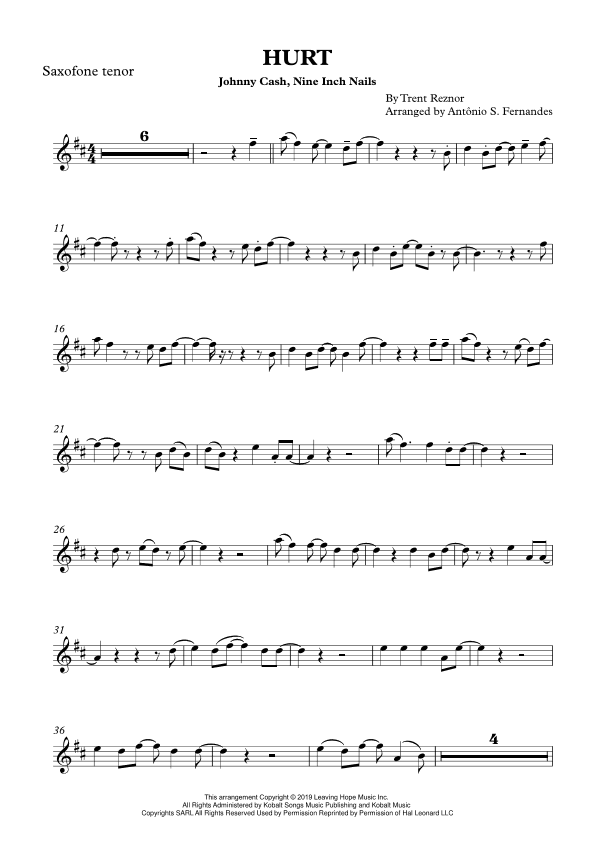 Hurt (arr. Antônio S. Fernandes)