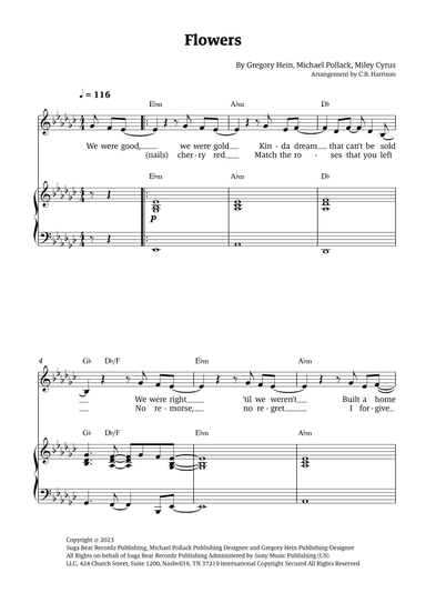 Flowers (arr. C. B. Harrison)