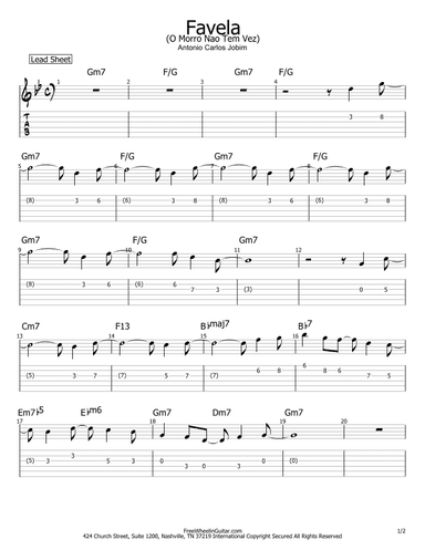 O Morro Nao Tem Vez (favela) (somewhere In The Hills) (arr. Philip Jackson)