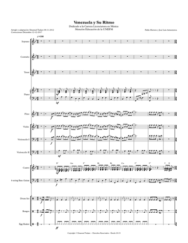 Venezuela (arr. Emanuel Tudare)
