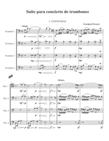 Suite para cuarteto de trombones