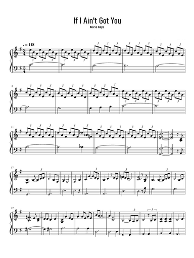 If I Ain't Got You (arr. Unknown)