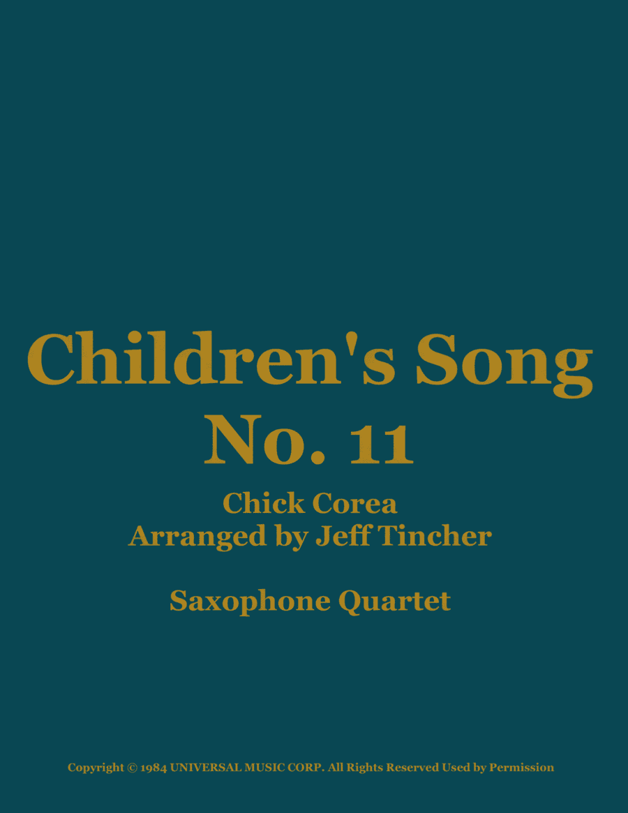 Children's Song No. 11 (arr. Jeff Tincher)