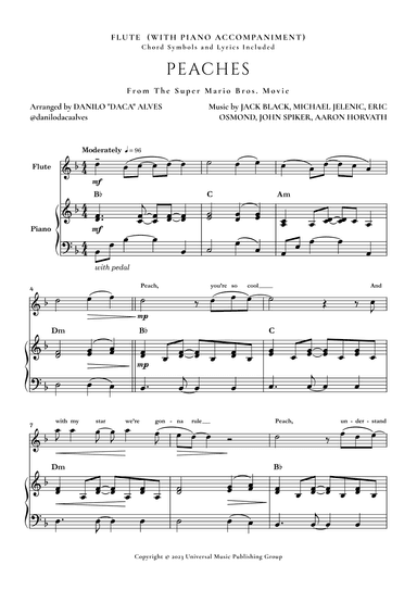 Peaches (arr. Danilo "Daca" Alves)