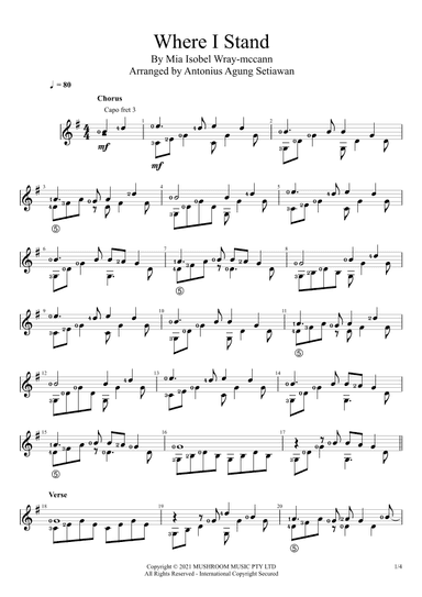 Where I Stand (arr. Antonius Agung Setiawan)