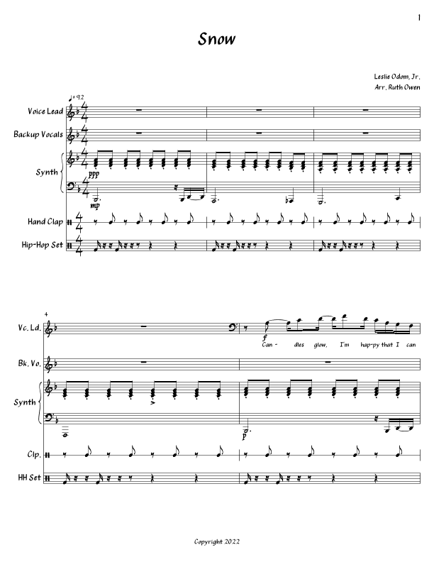 Snow (arr. Ruth Owen)