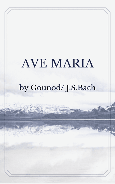 Ave Maria Gounod Piano (arr. Funtom)