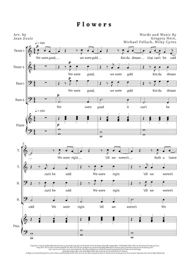 Flowers (arr. Jean Szulc)