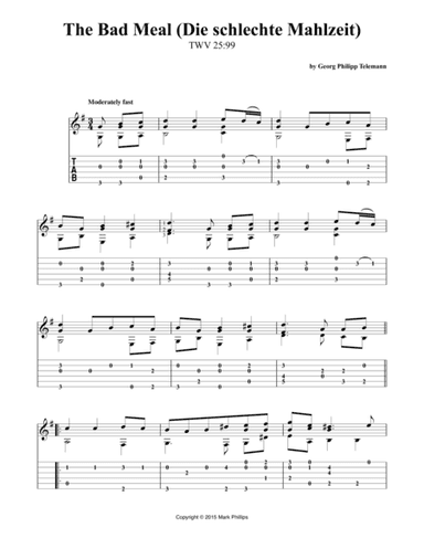 The Bad Meal (Die schlechte Mahlzeit) (arr. Mark Phillips)