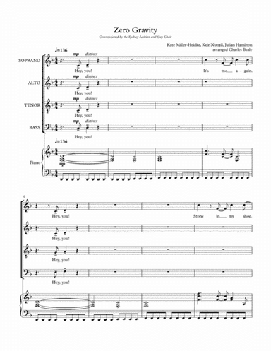 Zero Gravity (arr. Charles Beale)