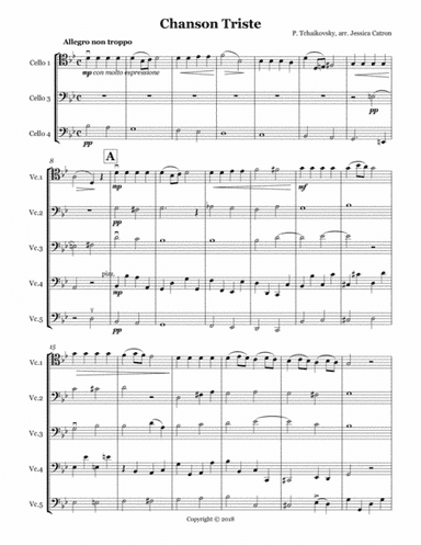 Chanson Triste (arr. Jessica Catron)