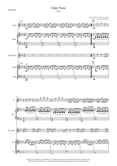 Only Time (arr. Fernando Britto)