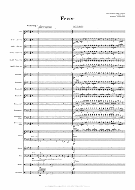 Fever (arr. Daryl McKenzie)