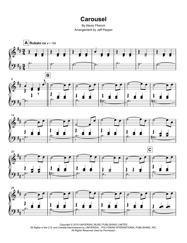 Carousel (arr. Jeff Pepper)