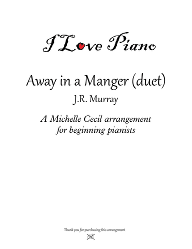 Away in a Manger (arr. Michelle Cecil)
