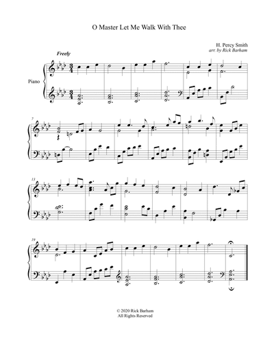 O Master Let Me Walk With Thee (arr. Rick Barham)