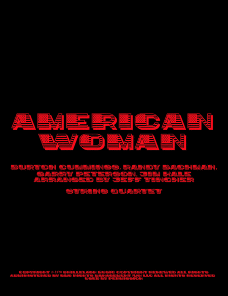 American Woman (arr. Jeff Tincher)