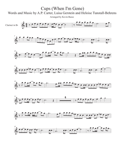 Cups (When I'm Gone) (arr. Kevin Busse)