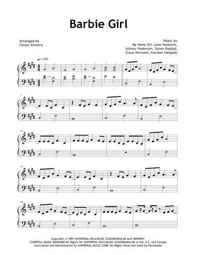 Barbie Girl (arr. Felipe Silveira)