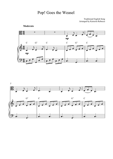 Pop! Goes the Weasel (arr. Kaiserin Rebecca)