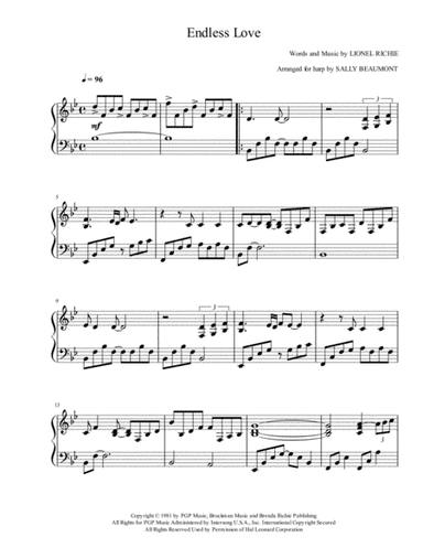 Endless Love (arr. Sally Beaumont)