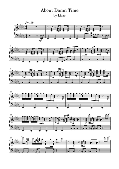 About Damn Time (arr. Anya Alston)