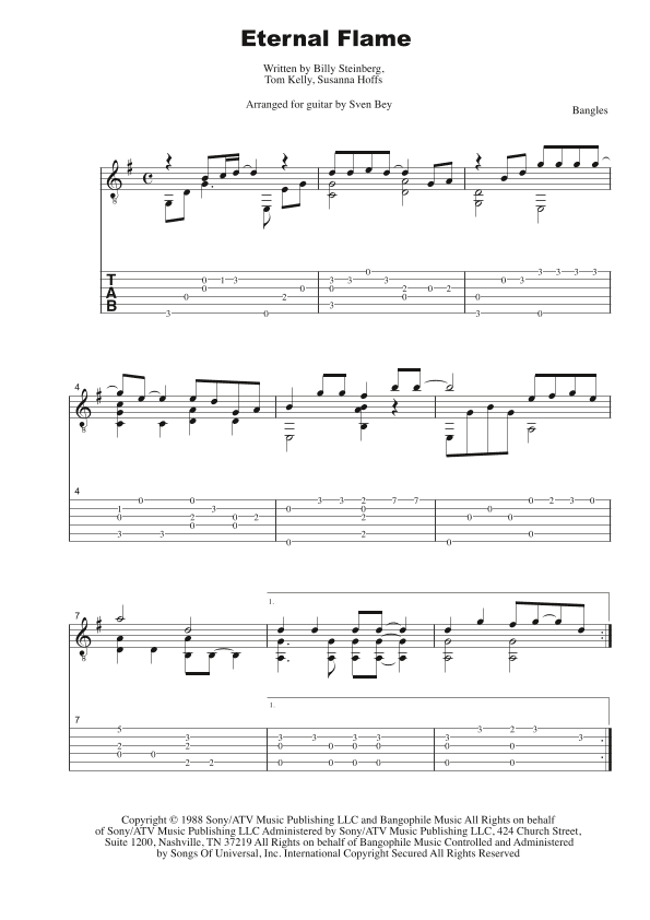 Eternal Flame (arr. Sven Bey)